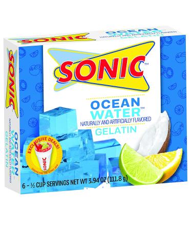 Sonic Gelatin Variety Pack - Green Apple, Watermelon, Ocean Wave, Cherry Limeade - 3.94oz x 4 - Buy Online on GoSupps.com