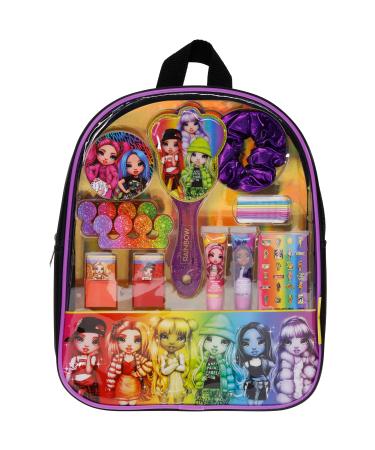 Rainbow High - Townley Girl Backpack Cosmetic Makeup Bag Set includes Lip Gloss Nail Polish Hair Accessories and more for Kids Girls Ages 6+ perfect for Parties Sleepovers and Makeovers - Buy Online on GoSupps.com