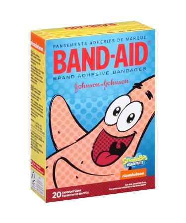 Buy SpongeBob Band-Aid Adhesive Bandages - 20 ct Assorted Sizes | International Shipping Available - Buy Online on GoSupps.com