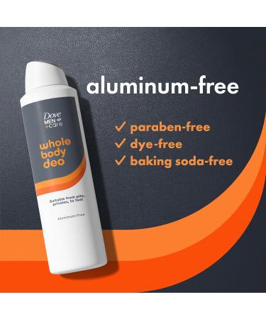 Dove Men+Care Whole Body Deo Aluminum-Free Deodorant Spray Shea Butter + Cedar Suitable from Pits Privates to Feet with Vitamin E 4 oz - Buy Online on GoSupps.com