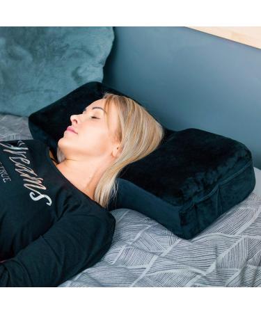 SWIPHTY Orthopedic Memory Foam Pillow with Pockets - Firm Neck Support, Soft Velvet Cover - Ideal for Sleep Pain and Snoring - Buy Online on GoSupps.com