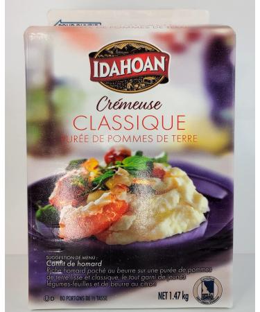 Idahoan Real Mashed Potatoes 1.47 KG - Makes 80 - 1/2 Cup Servings - Made with 100% Real Idaho Potatoes Just Add Water - Buy Online on GoSupps.com