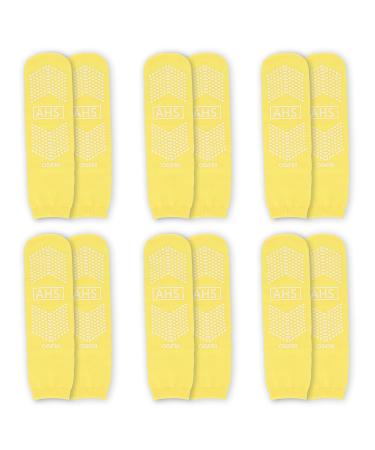 American Hospital Supply Grippy Socks in Yellow - Pack of 6 Pairs - Buy Online on GoSupps.com