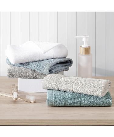 Tommy Bahama Island Retreat White 12pc Washcloths Set - Absorbent & Fade-Resistant Cotton Towels for Fashionable Bathroom Decor - Buy Online on GoSupps.com