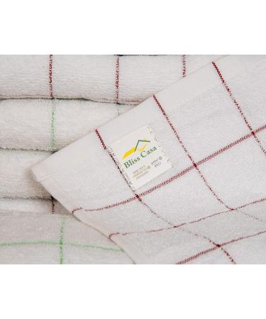 Bliss Casa Luxury Washcloth Set - 12x12 Inch, 12 Pack, 500 GSM, Highly Absorbent - Multipurpose Bathroom & Face Towels - Buy Online on GoSupps.com