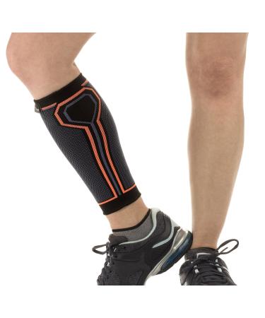 Calf Compression Sleeve by Kunto Fitness | Improve Blood Circulation & Reduce Leg Swelling | Large Multicolour - Shin Splints Relief - Buy Online on GoSupps.com