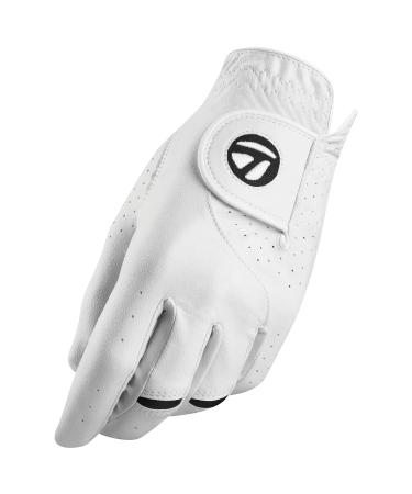TaylorMade Men's Stratus Tech Golf Glove (Pack of 2) White Medium/Large Left
