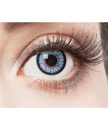 Aricona Turquoise Blue Annual Contact Lenses - Prescription-Free Colored Manga Cosplay Lenses (2 Pieces) - Buy Online on GoSupps.com