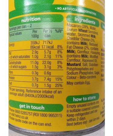  HEINZ Heinz Macaroni Cheese 12 x 400 g - Buy Online on GoSupps.com