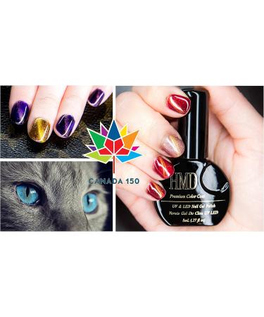Canada HMD Soak Off UV LED Gel Nails Polish 3D Cat Eye gel coat with Magic stick (C) (018) - Buy Online on GoSupps.com