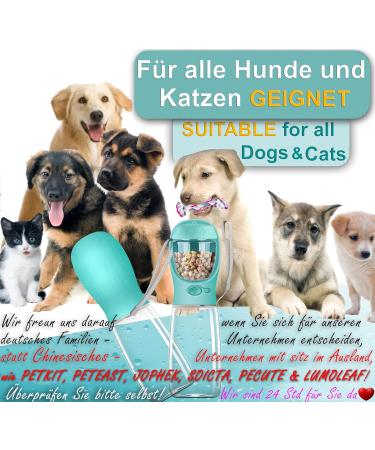 NEW 3 Series Gift Set: 550ml Leak-Proof Dog Drinking Bottle with Feed Container & Toothbrush - Premium Travel Solution for Pets - Buy Online on GoSupps.com