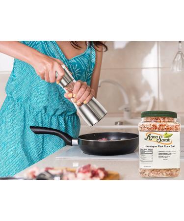 Anna and Sarah Himalayan Pink Rock Salt 5 Lbs - Premium Quality in Jar - Buy Online on GoSupps.com