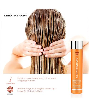 KERATHERAPY Keratin Infused Color Protect Shampoo 33.8 fl. oz. - Gluten Free Color Protecting Shampoo with Kerabond Technology and Red Raspberry Oil - For Color Treated Hair | Omega 3 & 6 - Buy Online on GoSupps.com