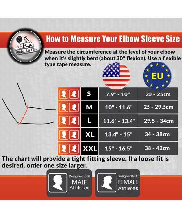 Large Elbow Compression Sleeves (1 Pair) - Tendonitis Support for Prevention & Recovery - Buy Online on GoSupps.com