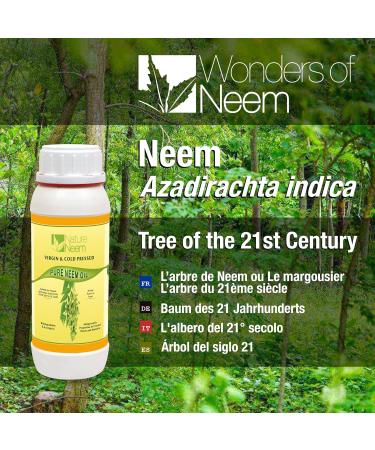 Buy Pure Neem Oil 500ml - Cold Pressed 100% Natural & Organic - International Shipping Available - Buy Online on GoSupps.com