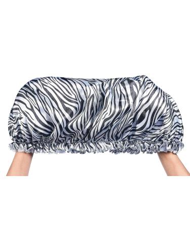 Red By Kiss Silky Satin Super Jumbo Sleep Cap - Zebra Print - Buy Online on GoSupps.com