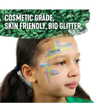 Snazaroo Bio Glitter Face and Body Paint - Biodegradable Silver Chunky Glitter - 3g - Buy Online on GoSupps.com
