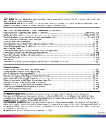 Centrum Prenatal Vitamin Tablet Postpartum Multivitamin and Mineral Supplement Essential Prenatal Vitamins 100 Count (Packaging May Vary) - Buy Online on GoSupps.com