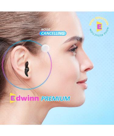 Edwinn Noise Reduction Ear Plugs - 29dB NRR Reusable Ear Plugs for Sleep Concerts Motorcycles Work Travel & Hearing Protection with 4 Pairs of Ear Tips (S/L) - Buy Online on GoSupps.com