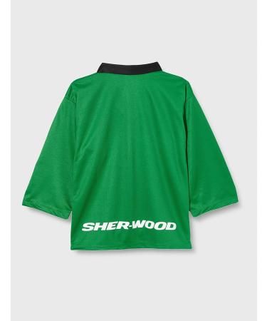 Sherwood Junior Ice Hockey Training Jersey | Stylish V-Neck Practice Top for Kids | Perforated Mesh Fabric | Great Fit in 3XS Green - Buy Online on GoSupps.com