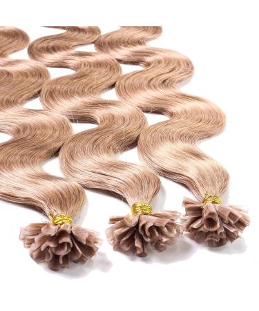 Buy Hair2Heart Real Hair Extensions - Wavy Bondings 50 Strands 1g 40cm Light Blonde Natural Ash 8/01 - International Shipping Available - Buy Online on GoSupps.com