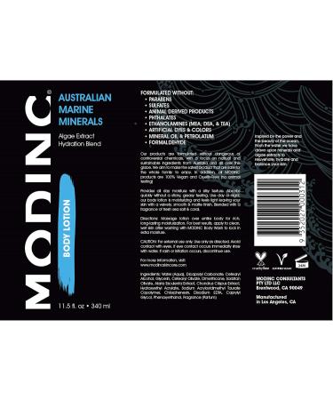 Marine Minerals Body Lotion - Luxury Moisturizing Skincare | Vegan Cruelty-Free Hypoallergenic | Australian Formulation with Antioxidants & Hydration Blend for Sensitive Skin | 11.5 oz - Buy Online on GoSupps.com