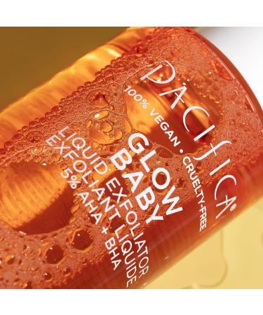 Pacifica Beauty Glow Baby Liquid Exfoliant 5% AHA + BHA Toner - Vegan & Cruelty Free - Buy Online on GoSupps.com