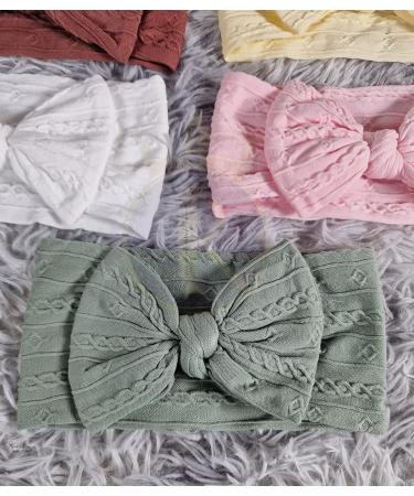 ROYAL ICON Baby Girl Headbands - Soft Comfort Bows for Little Princess (Pattern 2) PK5 - Buy Online on GoSupps.com