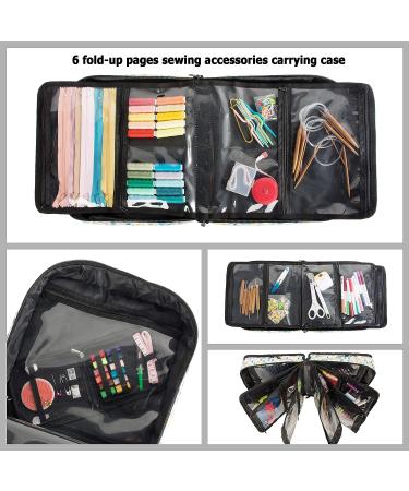 PACMAXI Sewing Accessories Storage Bag - Knitting & Craft Organizer (Flower Design, Beige Background) - Buy Online on GoSupps.com