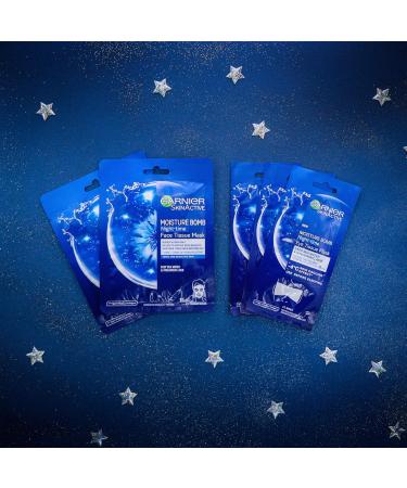 Garnier Moisture Bomb Night-Time Sheet Mask Collection with Deep Sea Water and Hyaluronic Acid - Buy Online on GoSupps.com
