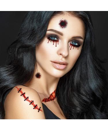 Halloween Horror Temporary Tattoos | Halloween Costume Tattoo Kit | Skin Safe | MADE IN THE USA | Removable - Buy Online on GoSupps.com