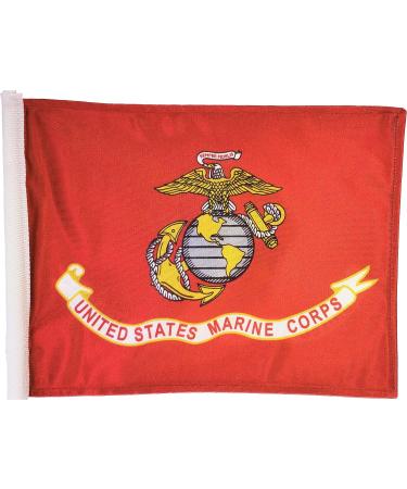 Ramsons Imports Double-Sided Car Flag 12 x 18 - U.S. Marine Corps Emblem | Made in USA - Buy Online on GoSupps.com