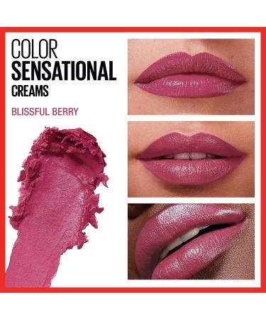 Maybelline Color Sensational Lipstick - Blissful Berry - Cream Finish - Hydrating Lip Color - 0.15oz - Buy Online on GoSupps.com