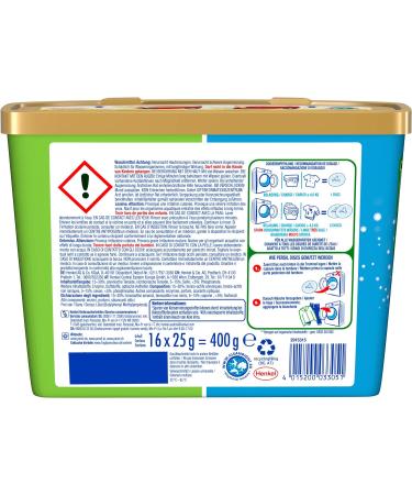 Persil Sensitive 4in1 Discs - Full Detergent 96 WL (6 x 16 Wash Loads) | Allergy-Friendly & Baby Safe with Aloe Vera | Effective from 20 C to 95 C | 400g (6 Pack) - Buy Online on GoSupps.com