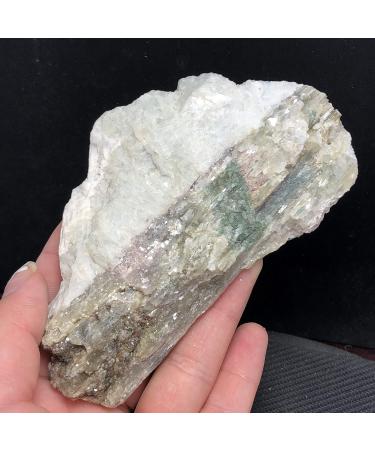 Natural Quartz Crystal Natural Black Tourmaline Crystal coarse Stone Specimen Block Artwork Home Office Decor JIZTGEDM