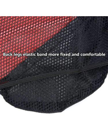 Ranphy Waterproof Dog Jacket for Medium & Large Dogs - Reflective Breathable Ultra-Light Rain Cover with Abdominal Protection | Red & Black 6XL (80cm Breast Size) - Buy Online on GoSupps.com