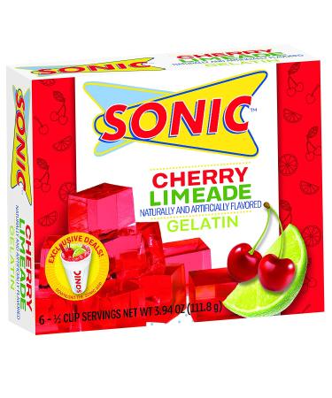 Sonic Gelatin Variety Pack - Green Apple, Watermelon, Ocean Wave, Cherry Limeade - 3.94oz x 4 - Buy Online on GoSupps.com