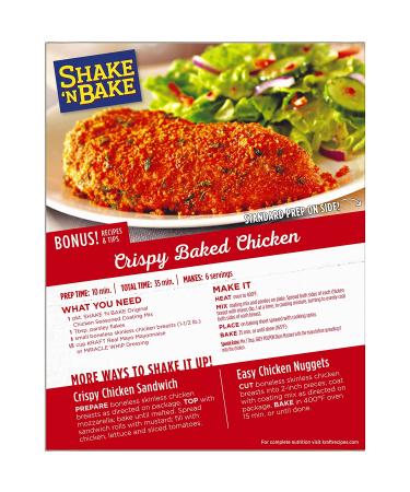 Shake 'N Bake Original Chicken Seasoned Coating Mix - 9 oz Box - Buy Online on GoSupps.com
