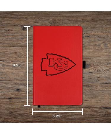 NFL Kansas City Chiefs Laser-Engraved Color Notepad - Officially Licensed 5.25 x 8.25-inches - Buy Online on GoSupps.com