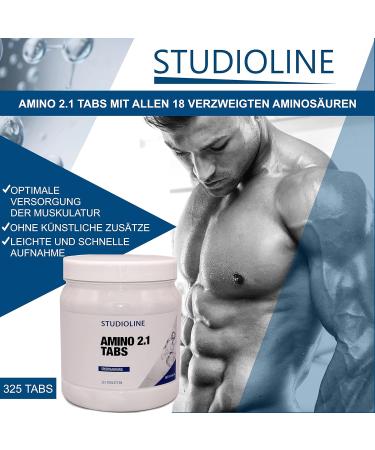 Amino 2.1 Tabs - 325 Highly Dosed Tablets with Optimal Amino Acids Profile | Rich in BCAAs & EAAs for Essential & Chained Amino Acids - International Shipping Available - Buy Online on GoSupps.com