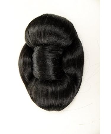 WIG ME UP O2-1B Black Hairpiece Bun - Stylish Hair Knot & Bow for All Occasions - Buy Online on GoSupps.com