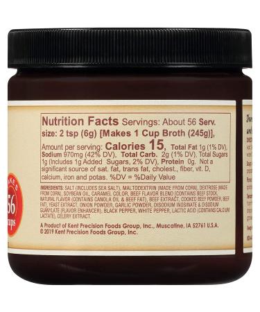 Orrington Farms Beef Broth Base & Seasoning - 12 oz | Flavorful Beef Stock Enhancer - Buy Online on GoSupps.com