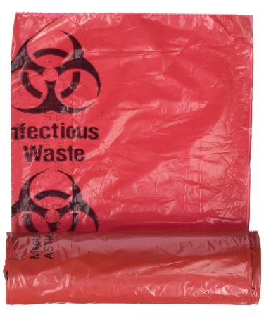 Medical Action Infectious Waste Bag Red 3 Gallon 14.5 x 19 20/Roll