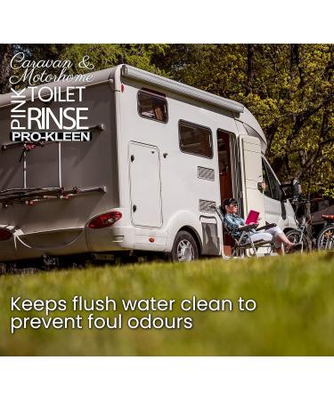 Pro-Kleen Caravan Toilet Chemical Blue 2L & Pink 2L Rinse Fluid - Eco-Friendly & Formaldehyde Free Cleaner for Caravan & Motorhomes - 20 Treatments - Buy Online on GoSupps.com