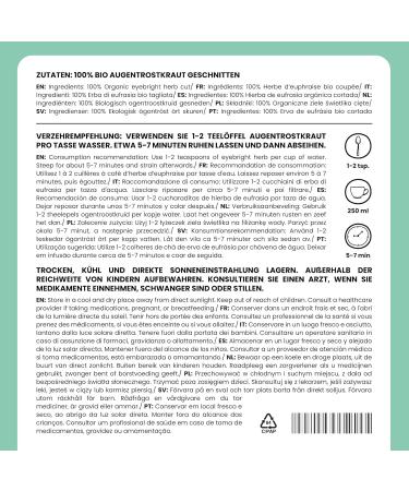  Alpi Nature Alpi Nature Euphraise Organic Herbal Tea 100 g organic Euphrasia Dried and Cut for Tea Preparation - Buy Online on GoSupps.com