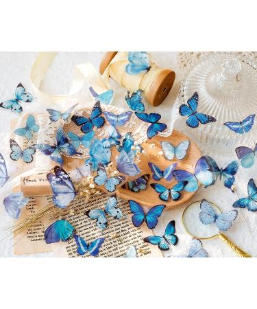 Knaid Butterfly Stickers Set - 320 Transparent Colorful Resin Decals for Scrapbook, Journal, and Crafts - Buy Online on GoSupps.com