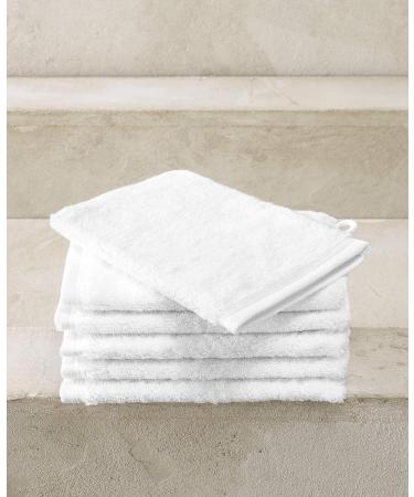 De Witte Lietaer Contessa Luxe Face Cloth Cotton White 16 x 22 cm - Set of 6 - Buy Online on GoSupps.com