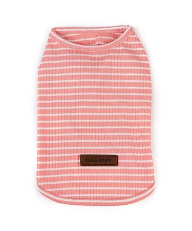 Pet heroic cute striped pet pullover cat sweater small dog sweater small dog sweater puppy sweater dogs clothes for small dogs pink red blue gray - weight 1.2-9.0 kg rosa s - Buy Online on GoSupps.com