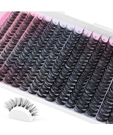 Wiwoseo DIY Lash Clusters â€“ 320pcs Natural Look Individual Eyelash Extensions (D Curl, 0.07 Volume, 9-16MM) - Buy Online on GoSupps.com