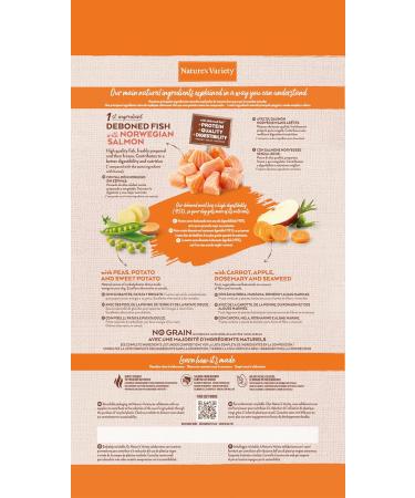 Nature's Variety No Grain - Puppy Med/Maxi Dog Food - Norwegian Salmon - 3kg - Buy Online on GoSupps.com